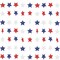 Star Garland Banner Streamers Red White and Blue - 59 Ft 6 Strands - Patriotic Decorations